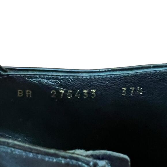 Yves Saint Laurent Womens Tribute 105 Black Leather Platform Heeled Ankle Boots - Picture 11 of 16